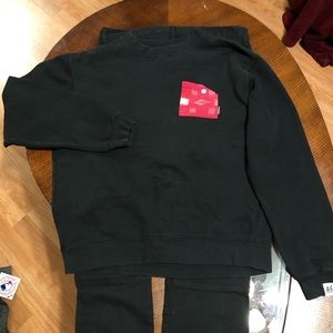 Akomplice Brand Black Crewneck Pocket Sweater